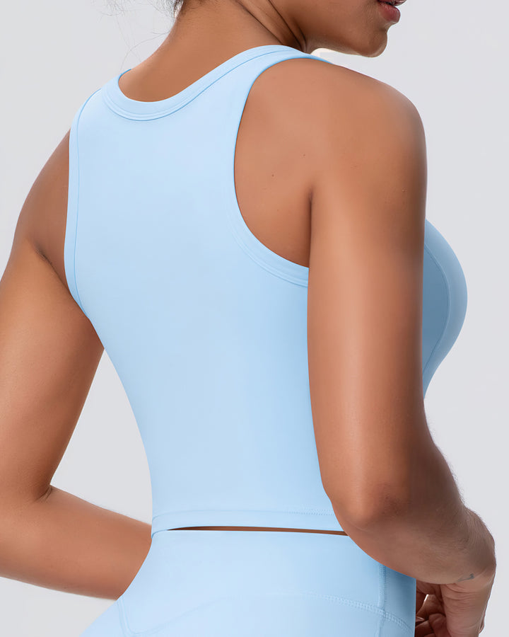 Gwen Racerback Top - Sky Blue