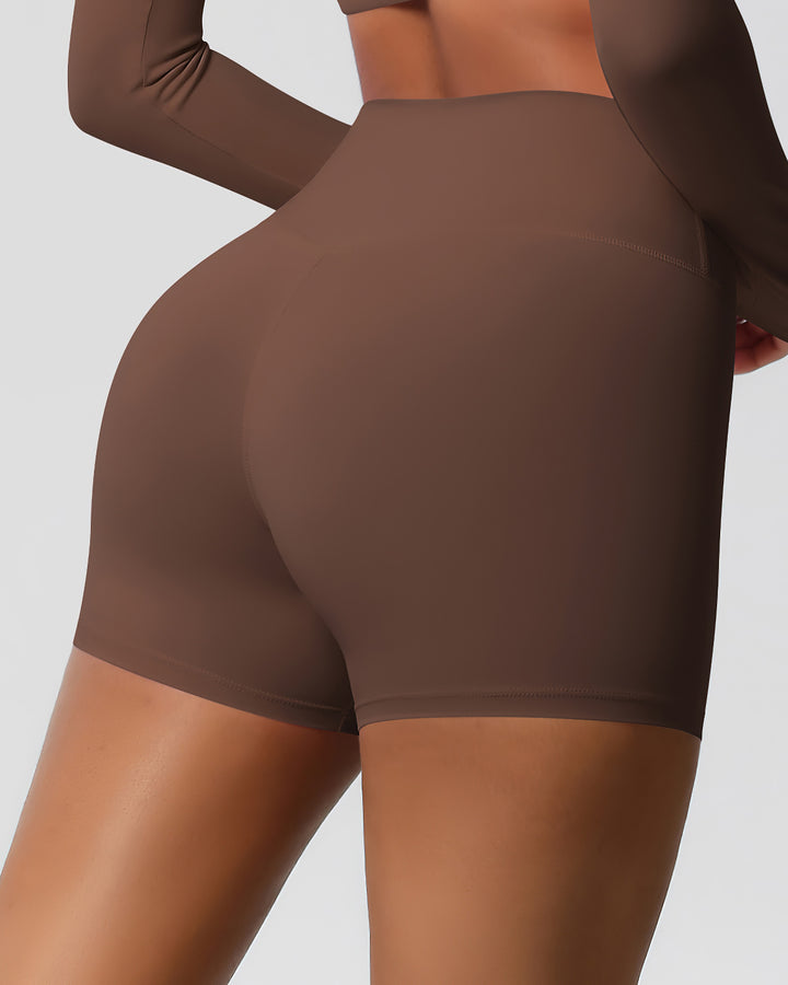 Gwen Seamless Shorts - Brown