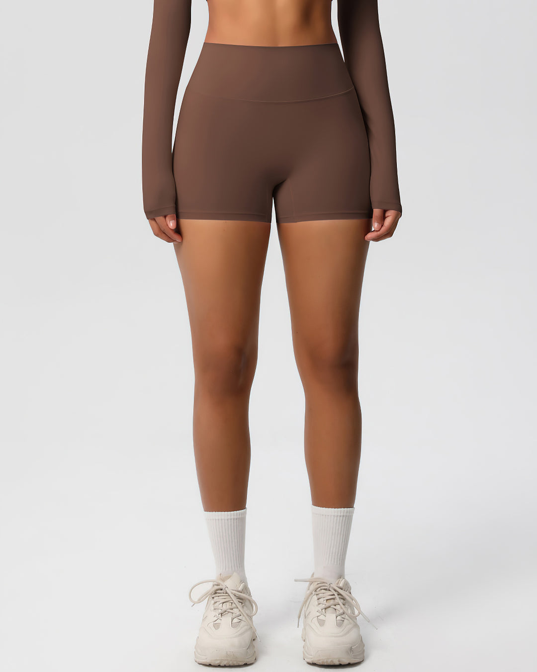 Gwen Seamless Shorts - Brown