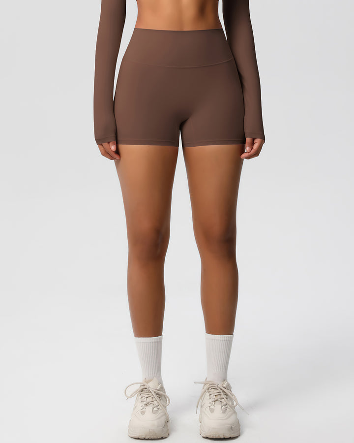 Gwen Seamless Shorts - Brown