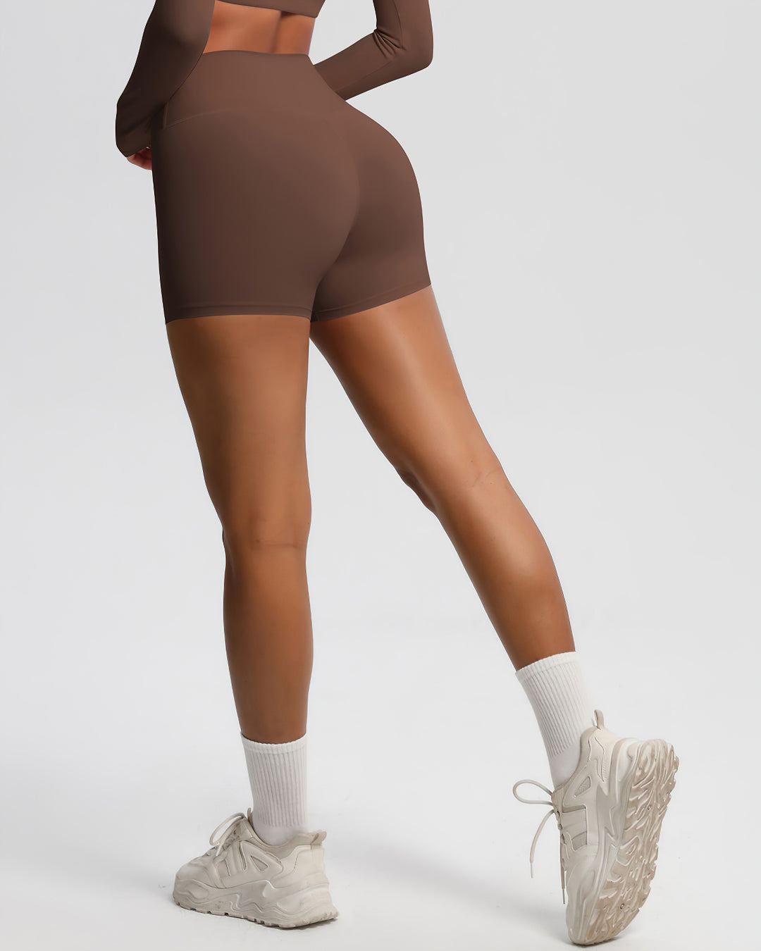 Gwen Seamless Shorts - Brown