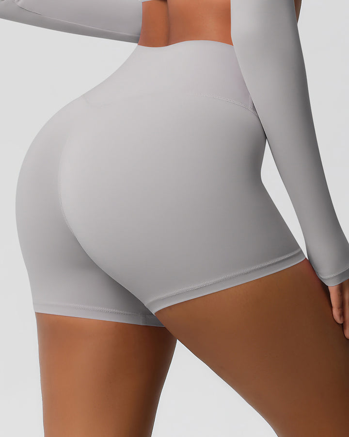 Gwen Seamless Shorts - Light Grey