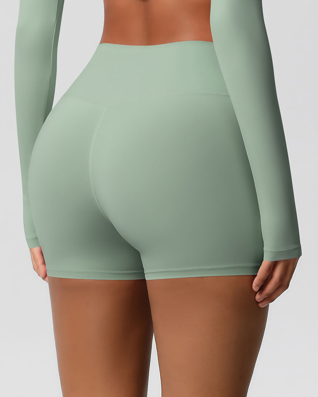 Gwen Seamless Shorts - Sage Green