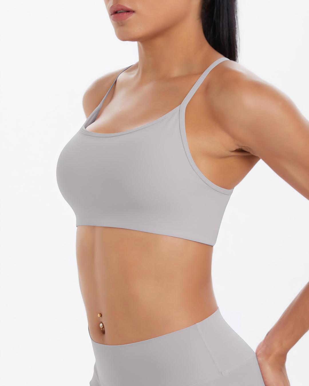 Gwen Sports Bra - Light Grey