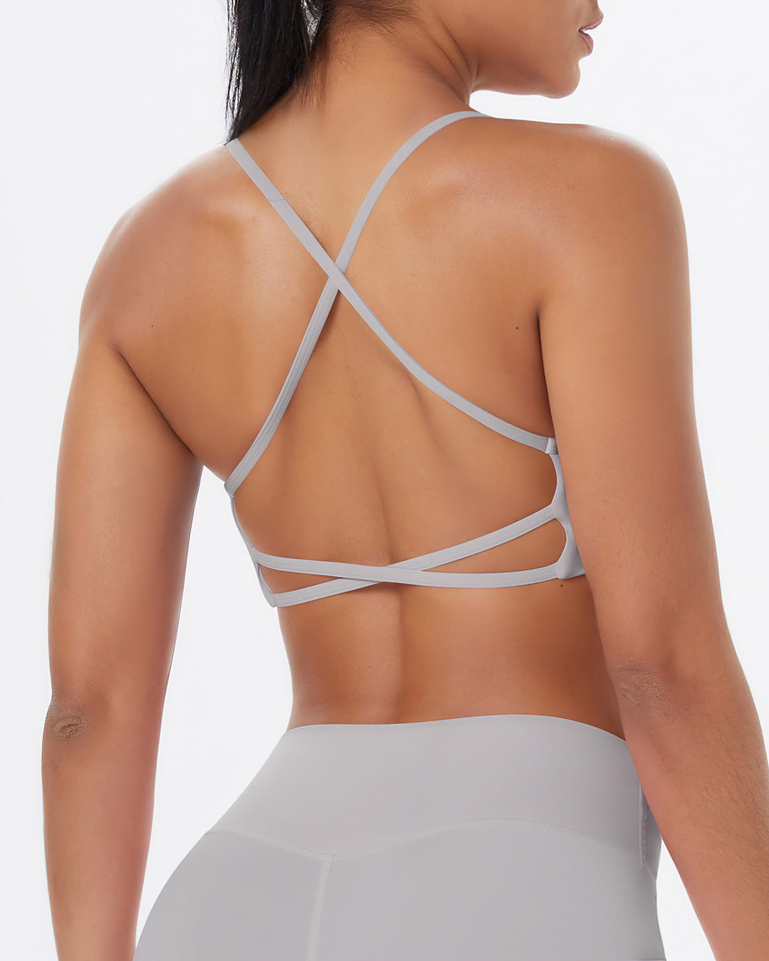 Gwen Sports Bra - Light Grey
