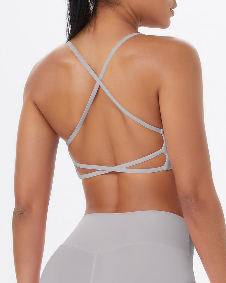 Gwen Sports Bra - Light Grey