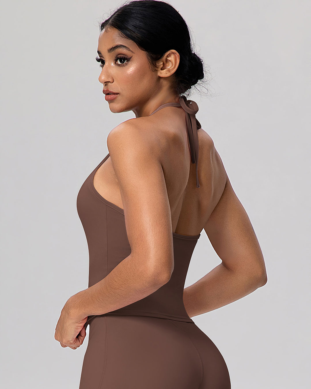 Gwen Tank Top - Brown
