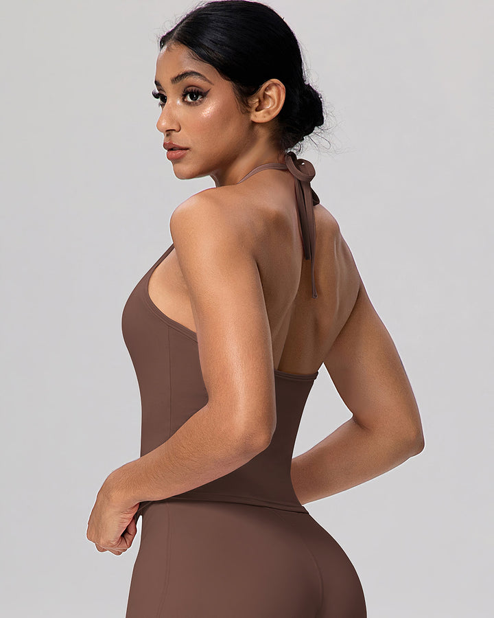 Gwen Tank Top - Brown