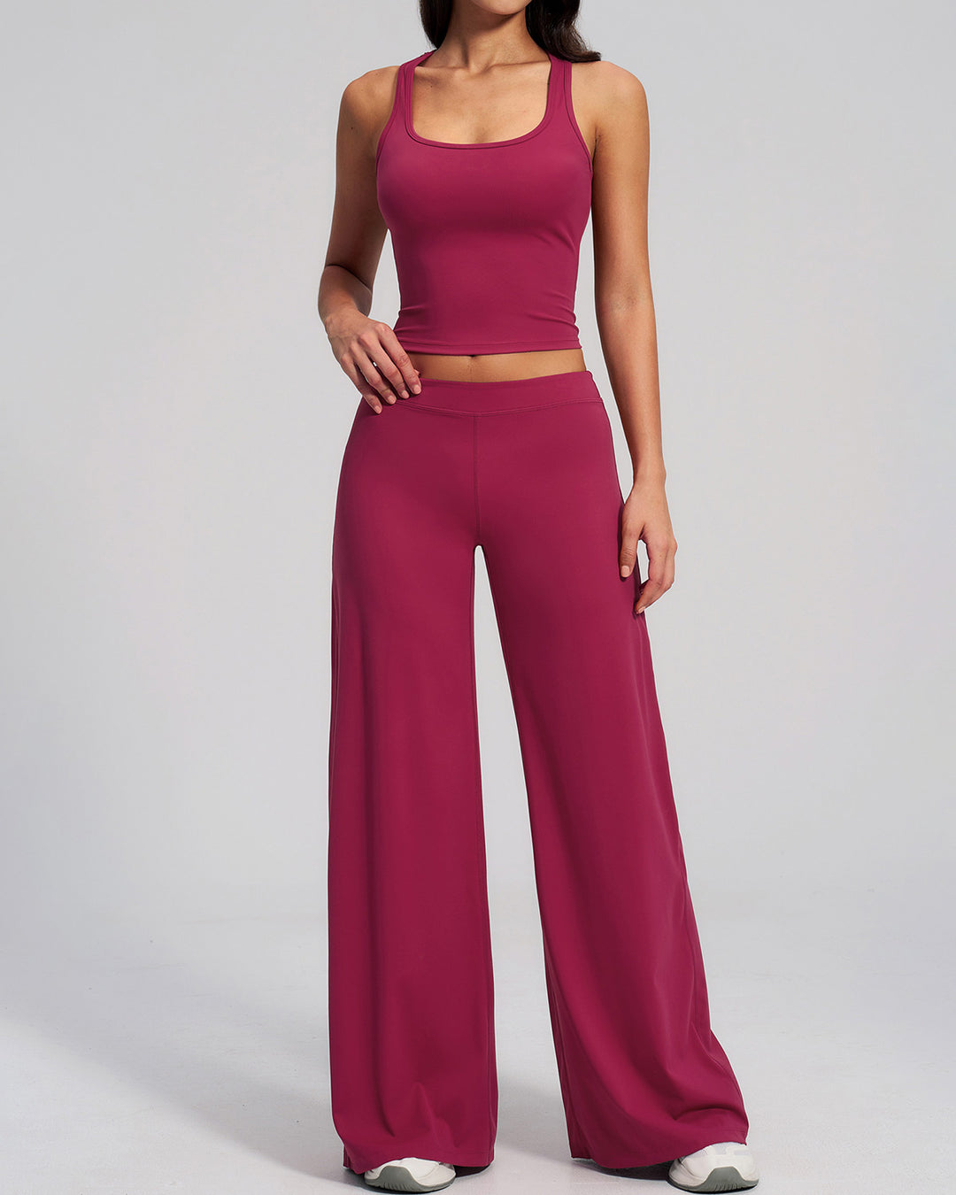 Halo Crop Top - Berry