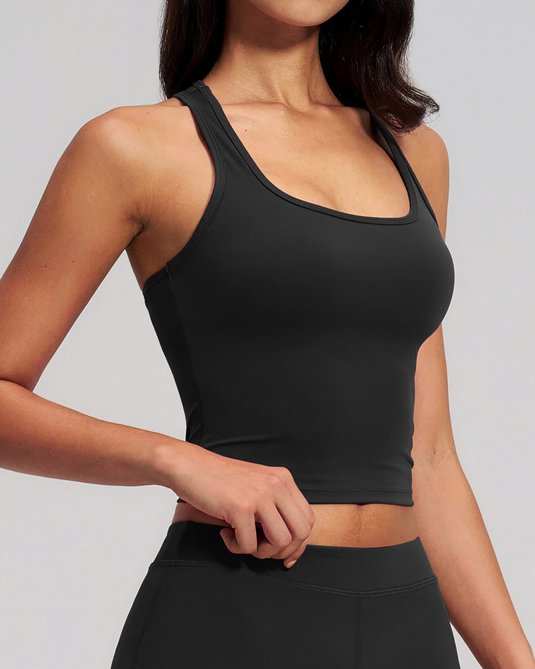 Halo Crop Top - Black
