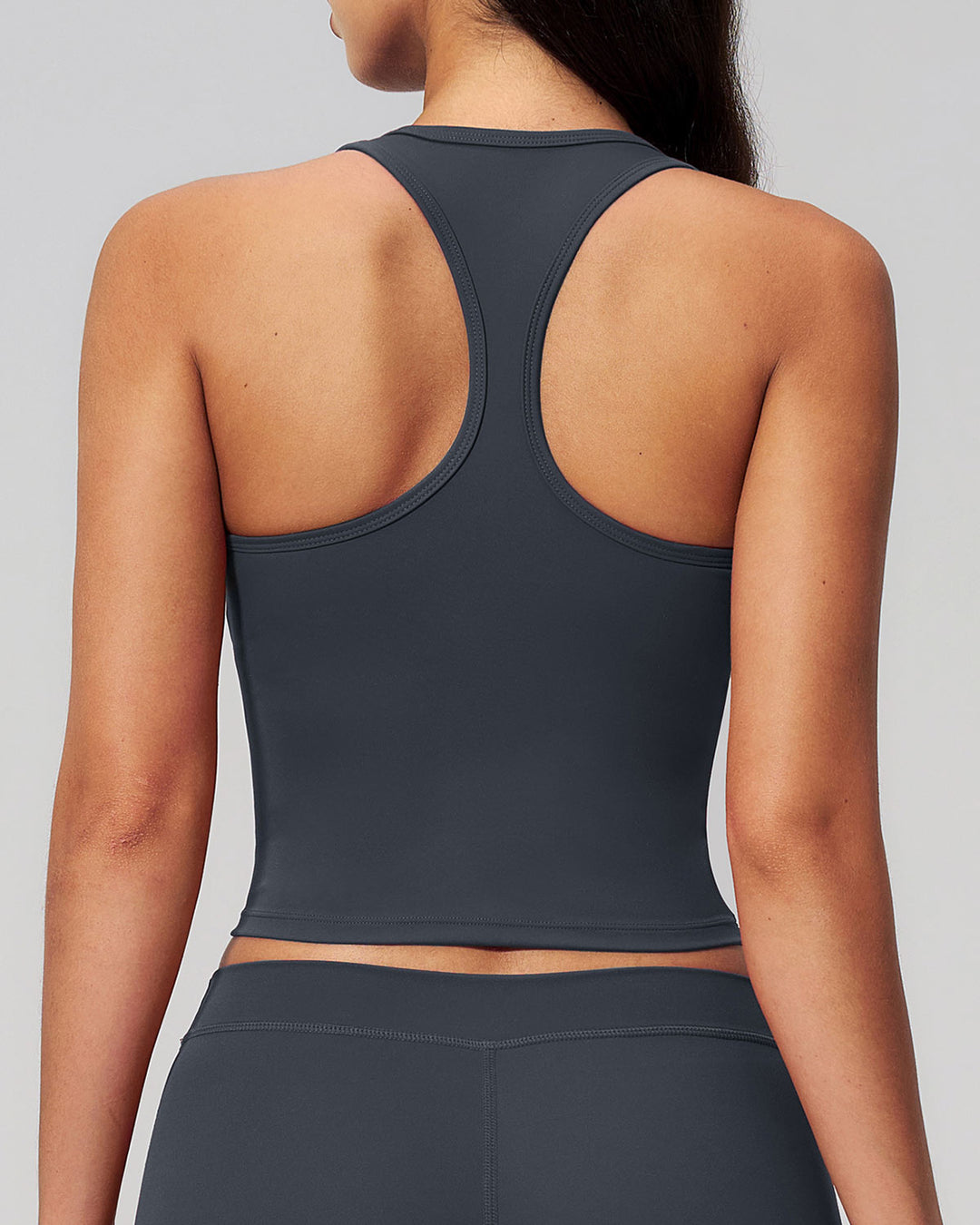 Halo Crop Top - Charcoal