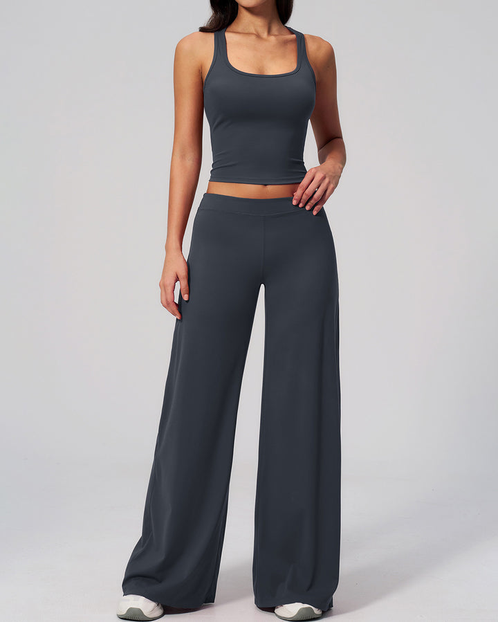 Halo Crop Top - Charcoal