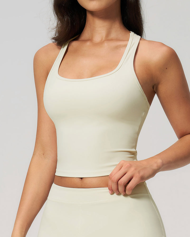 Halo Crop Top - Cream