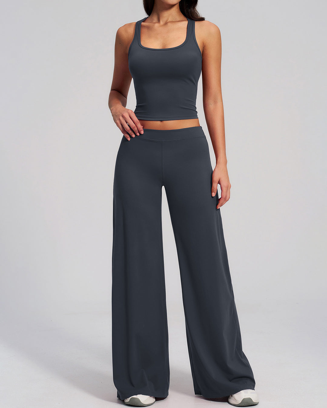 Halo Flare Leggings - Charcoal