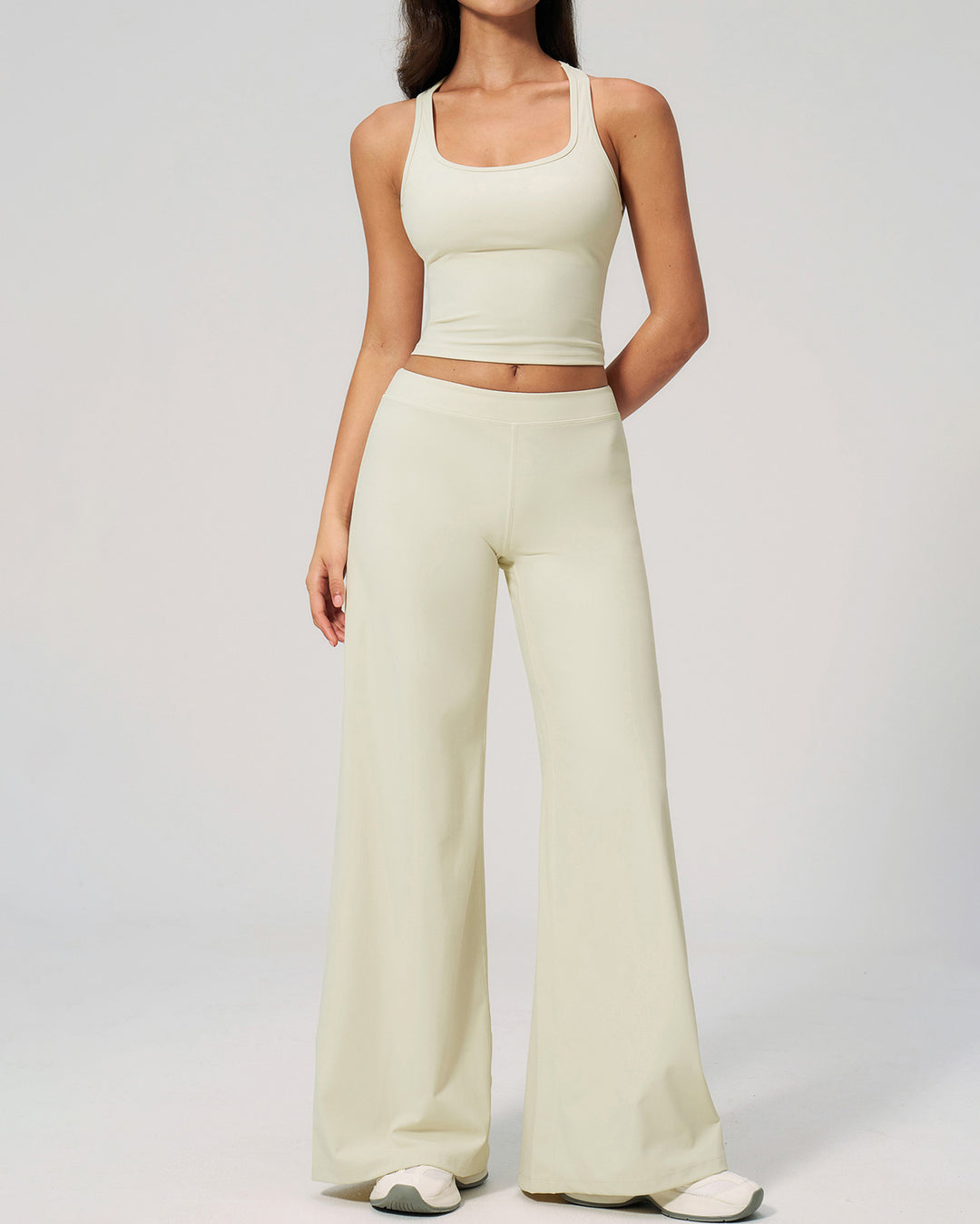 Halo Flare Leggings - Cream