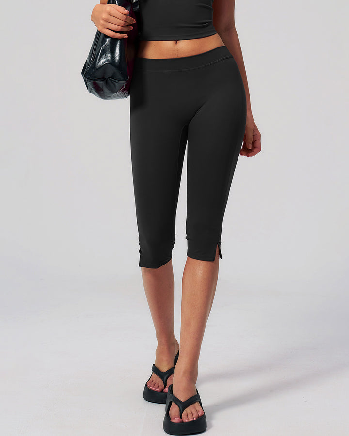 Halo Seamless Capri - Black