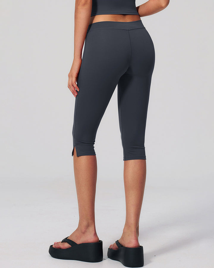 Halo Seamless Capri - Charcoal