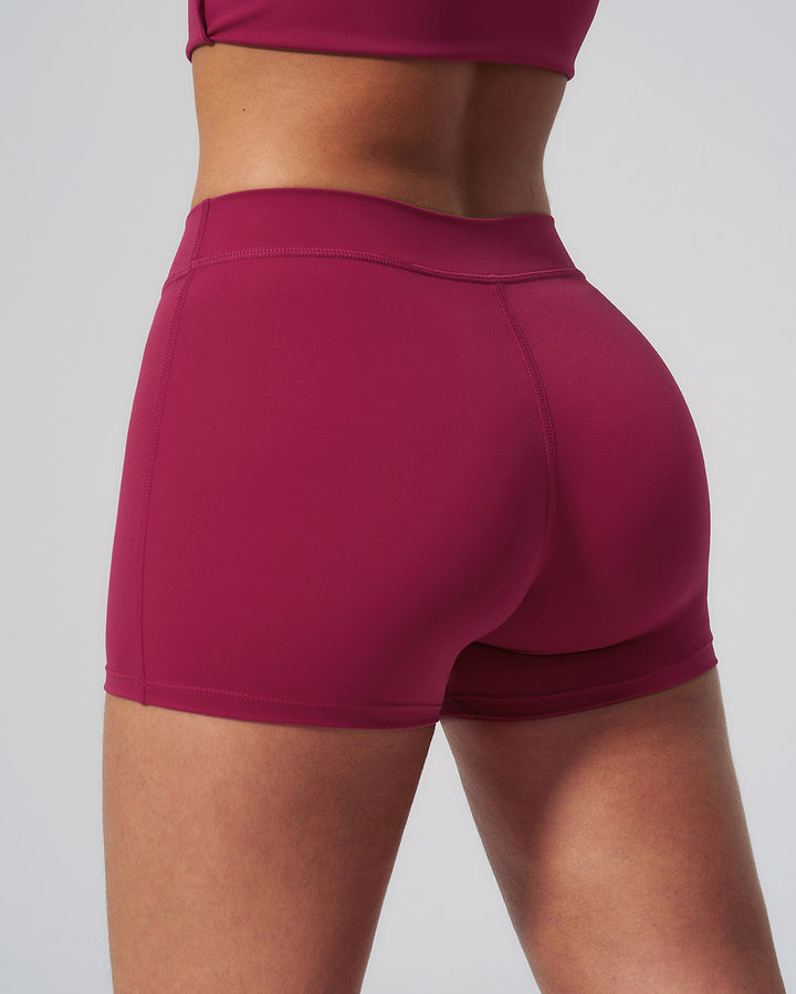 Halo Seamless Shorts - Berry