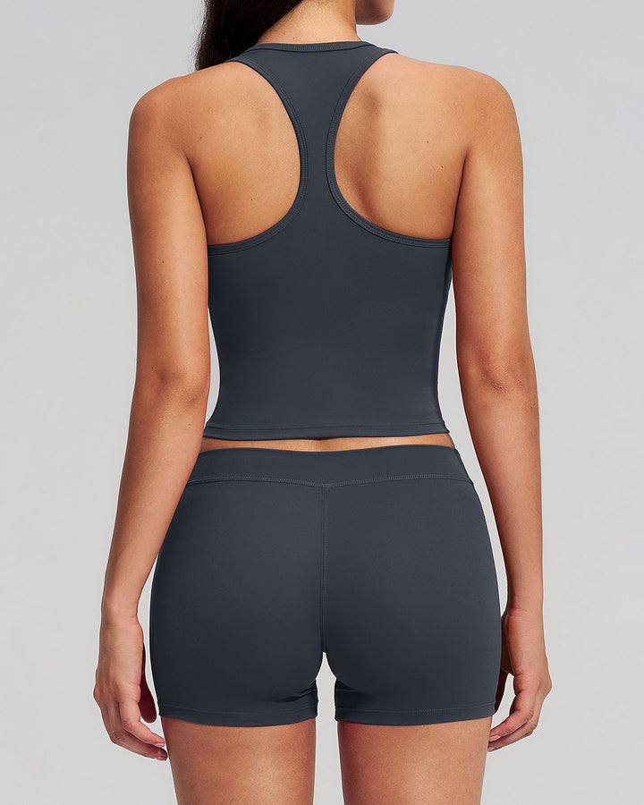 Halo Seamless Shorts - Charcoal