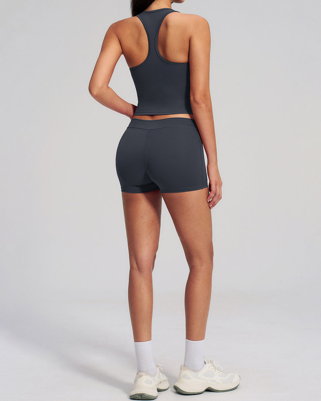 Halo Seamless Shorts - Charcoal