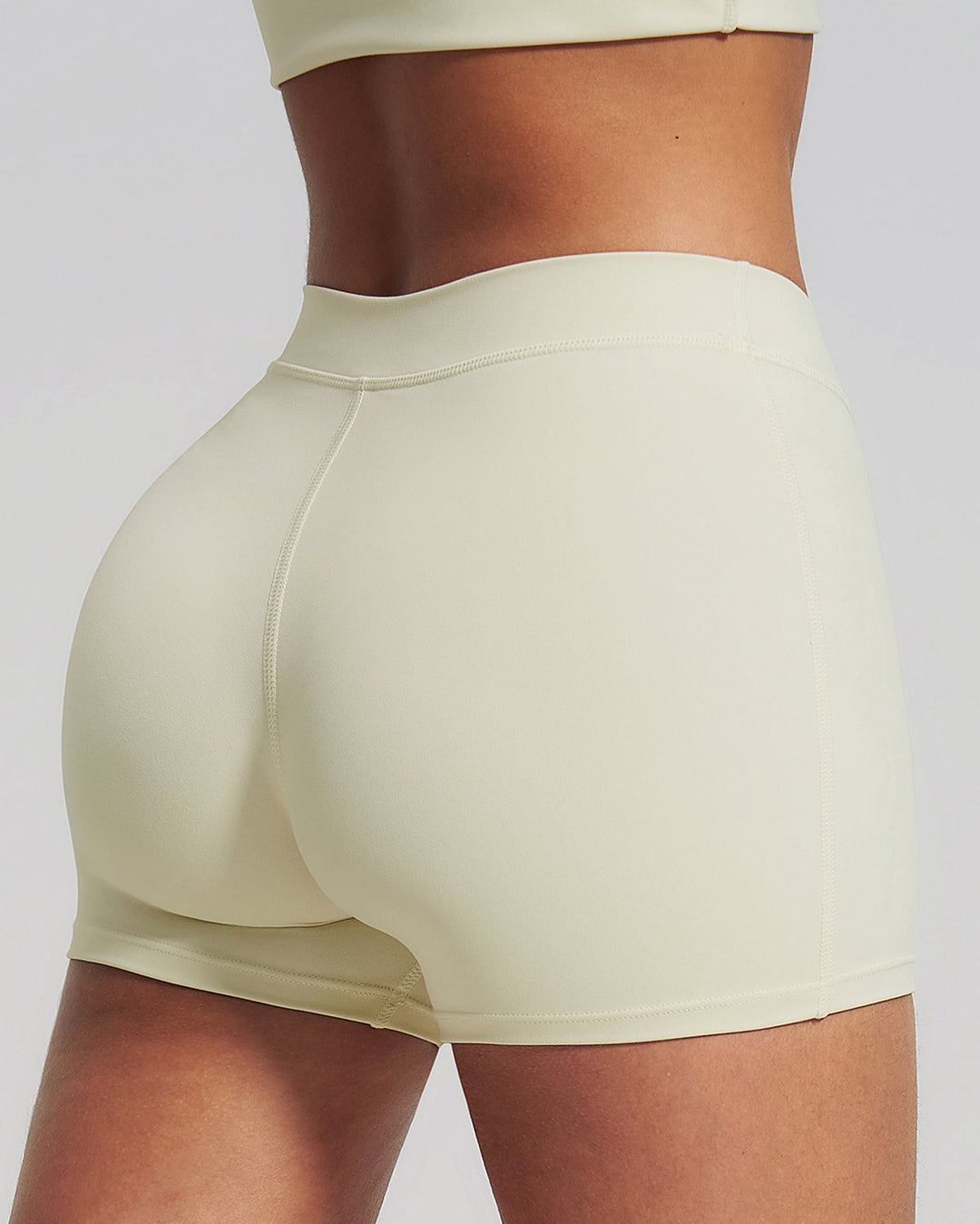 Halo Seamless Shorts - Cream