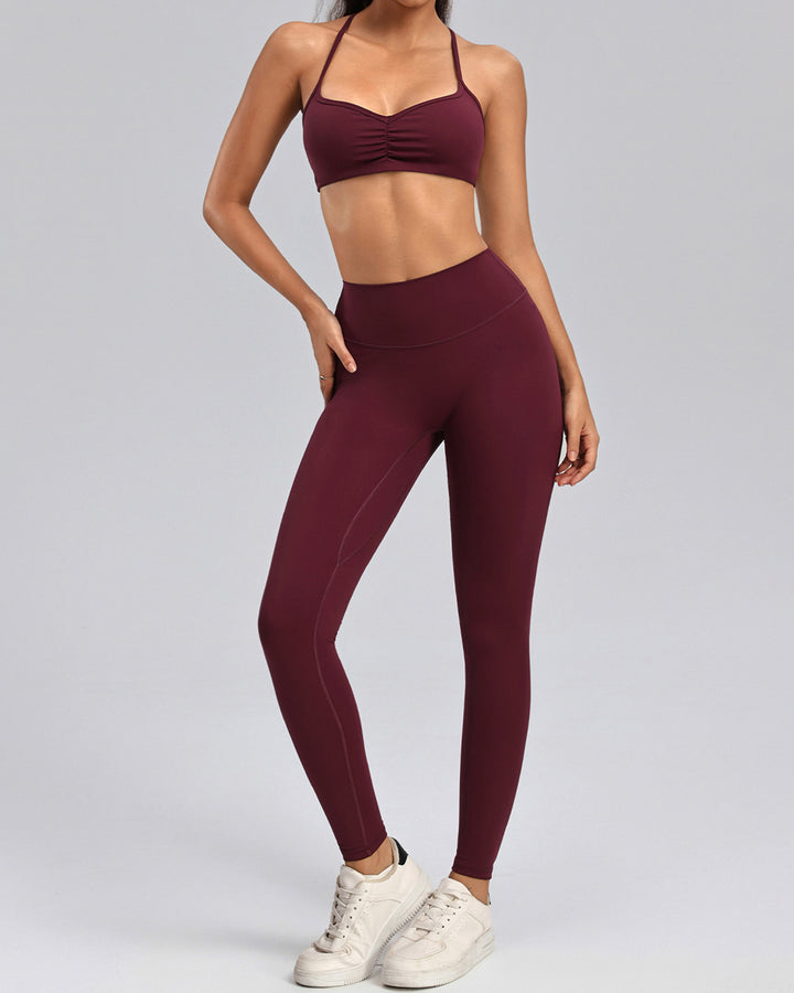 Haniya Seamless Leggings - Burgundy