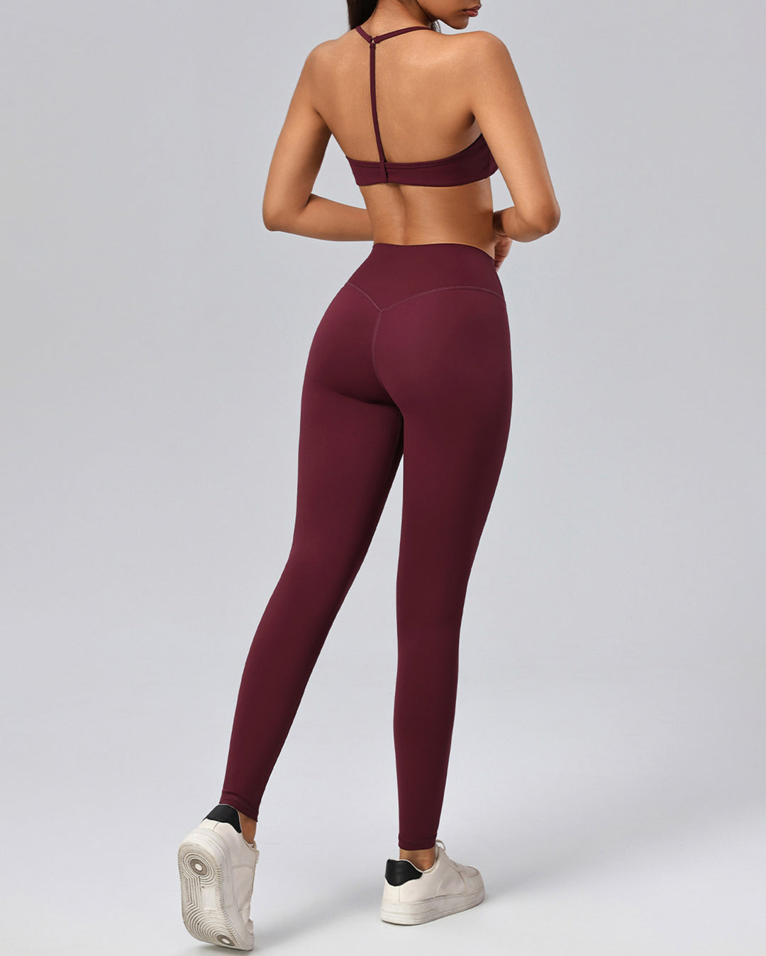 Haniya Seamless Leggings - Burgundy