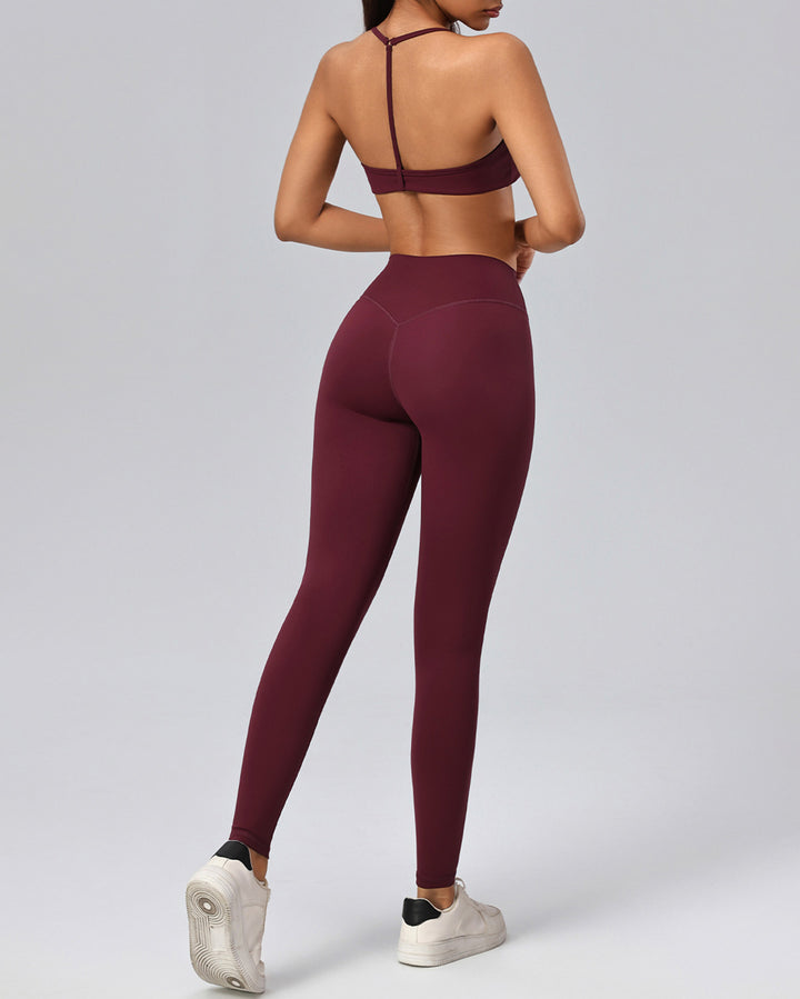 Haniya Seamless Leggings - Burgundy