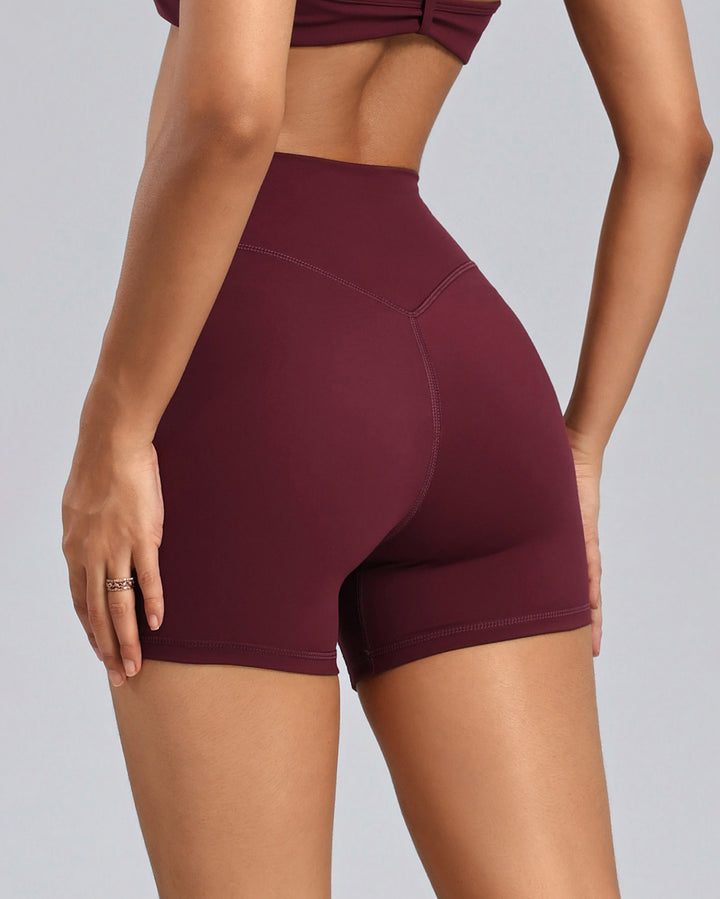 Haniya Seamless Shorts - Burgundy