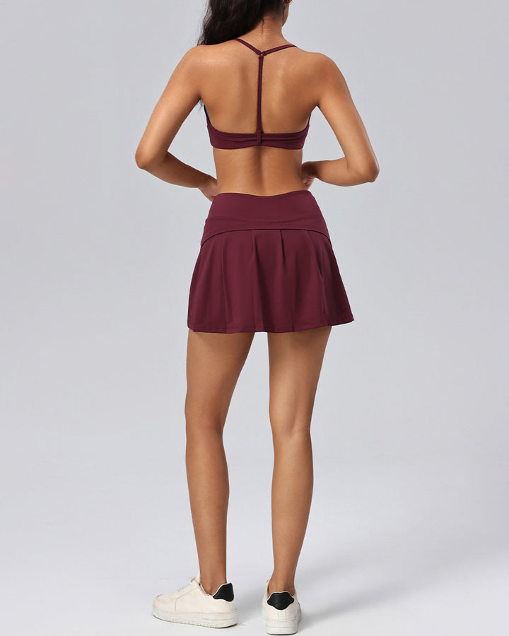 Haniya Skirt - Burgundy