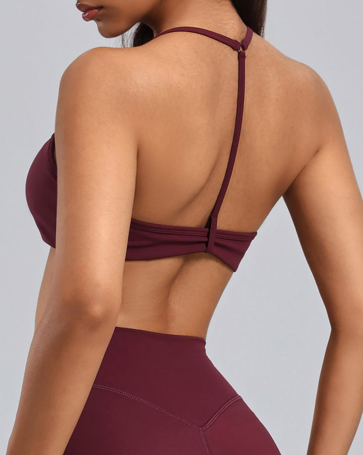 Haniya Sports Bra - Burgundy