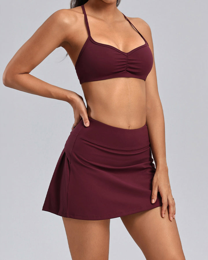 Haniya Sports Bra - Burgundy