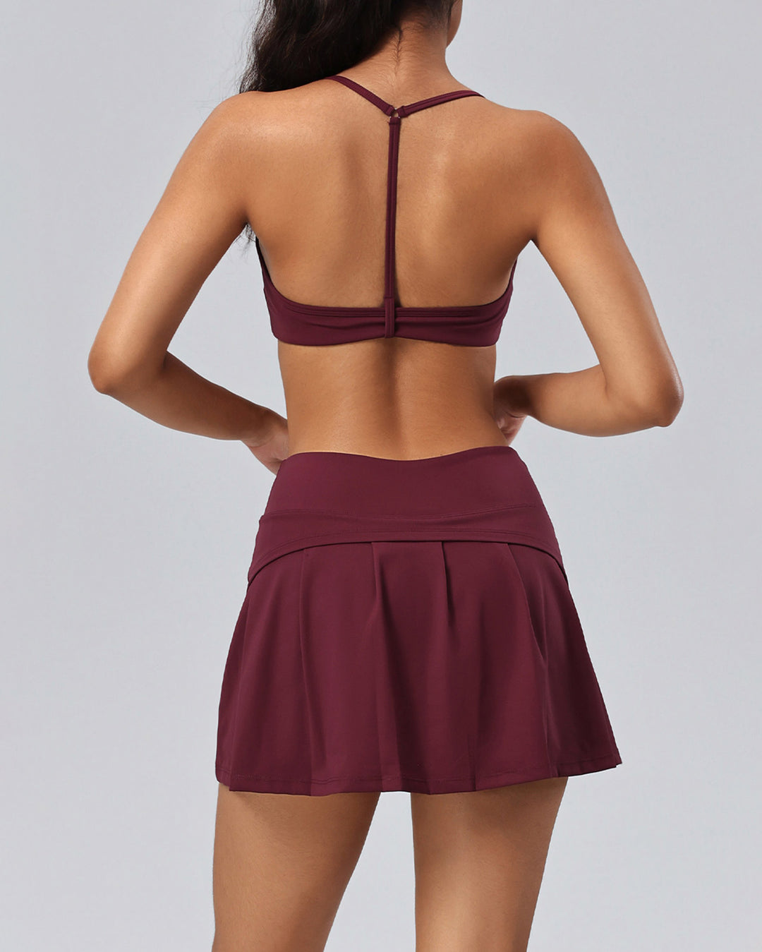 Haniya Sports Bra - Burgundy