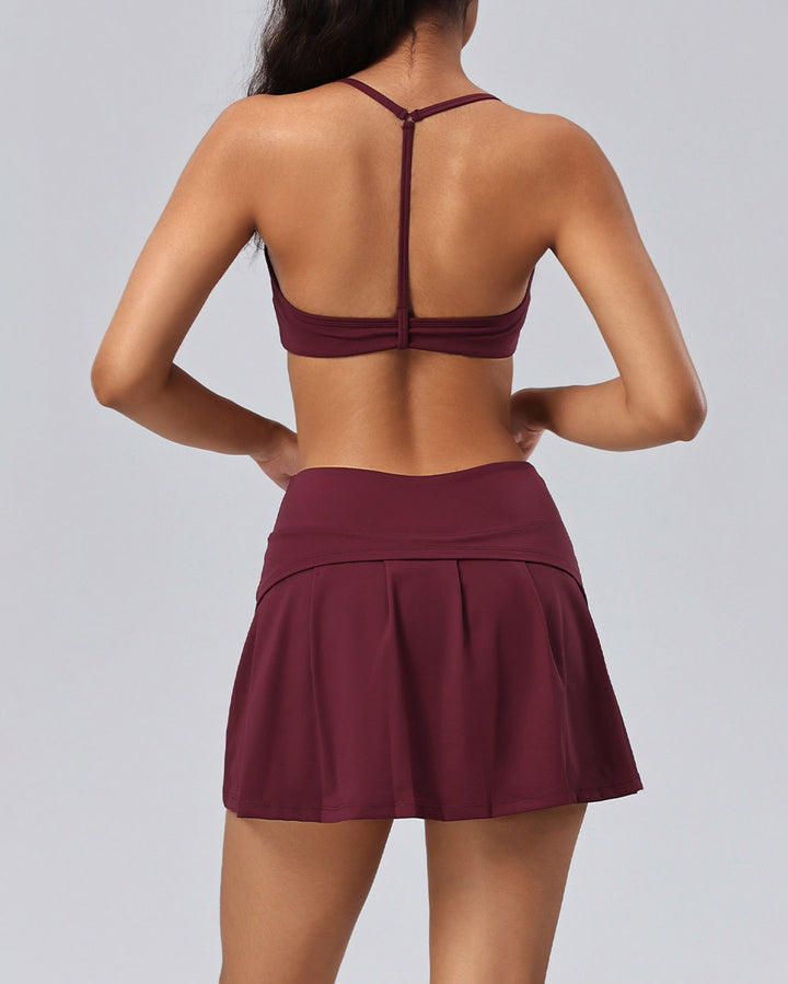 Haniya Sports Bra - Burgundy