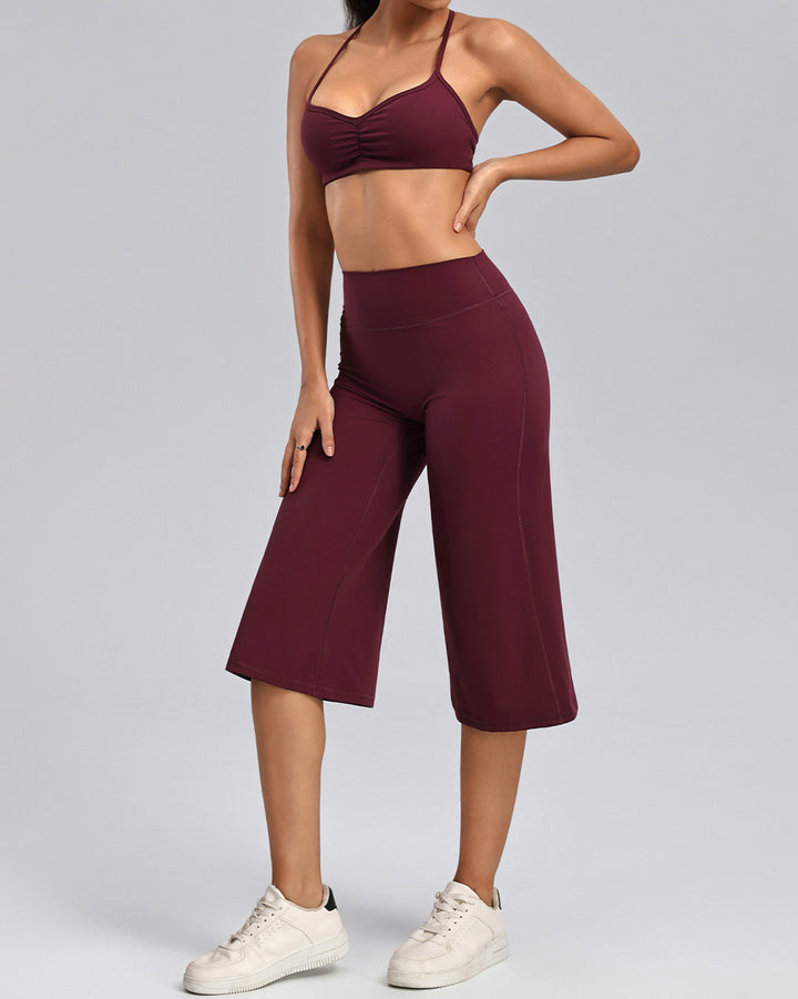 Haniya Sports Bra - Burgundy