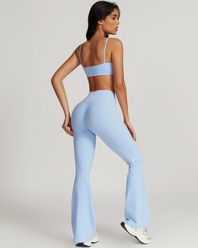 Hazel Scrunch Leggings - Blue