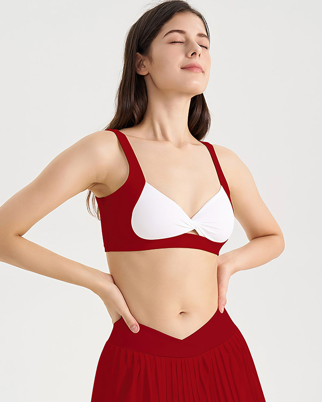 Helena Sports Bra - Red