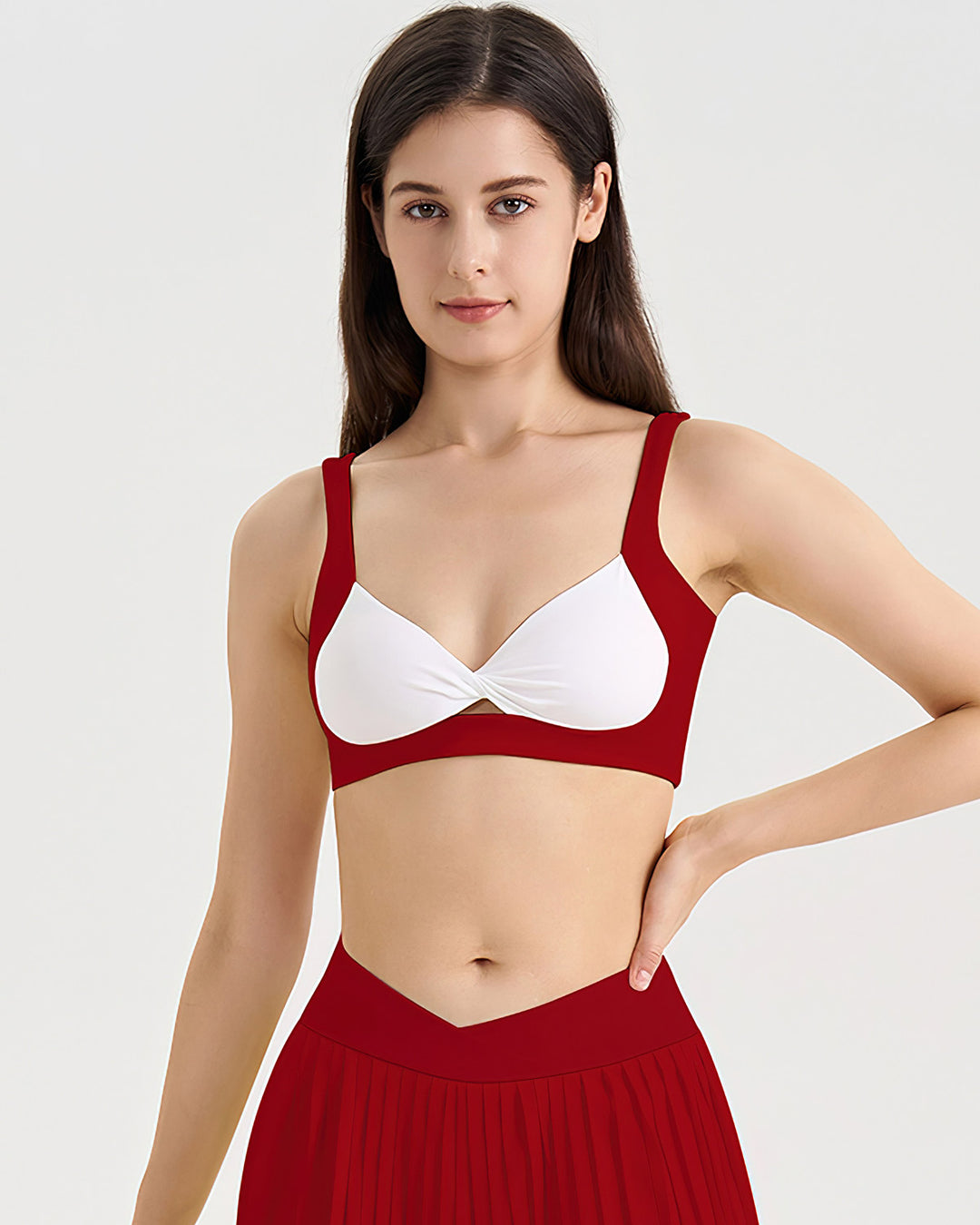 Helena Sports Bra - Red