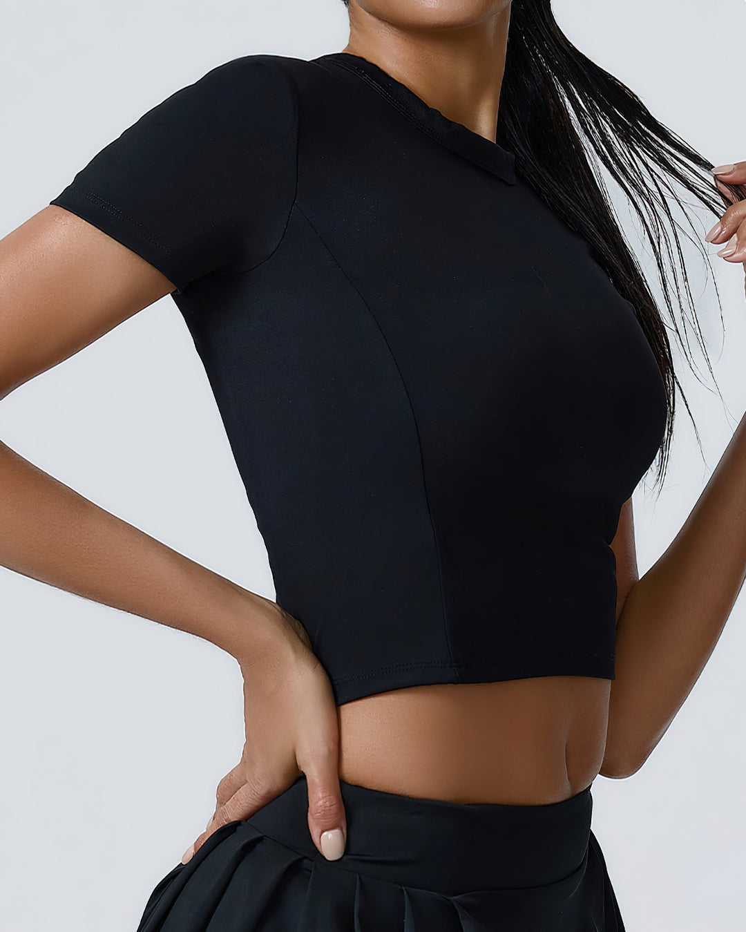 Heloise Crop Top - Black