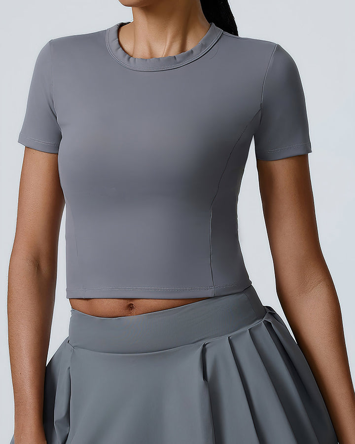 Heloise Crop Top - Grey