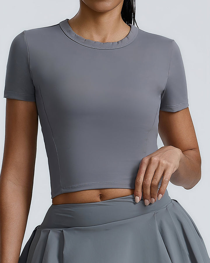 Heloise Crop Top - Grey