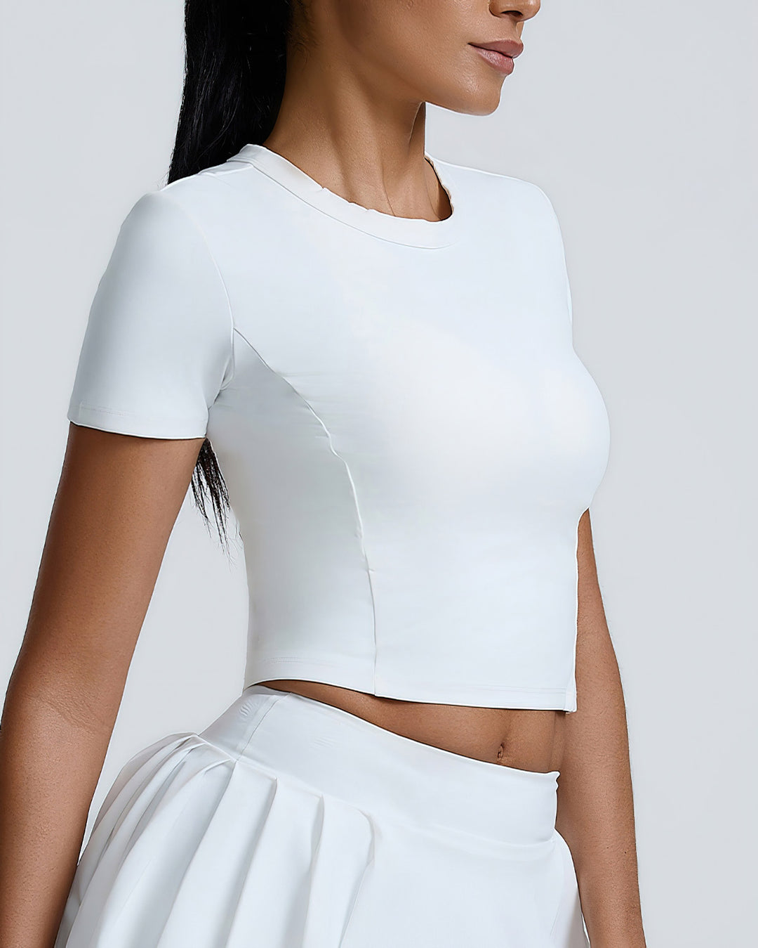 Heloise Crop Top - White