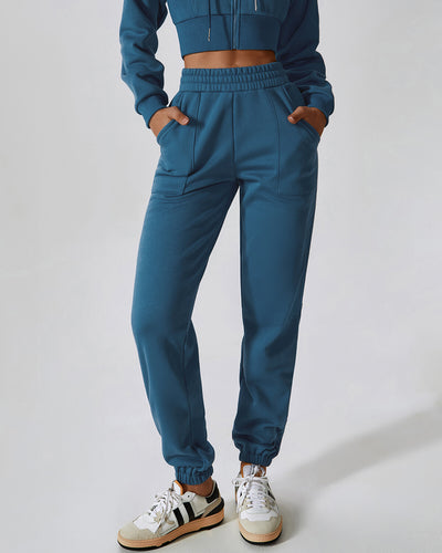 Henley Relaxed Fit Jogger - Blue