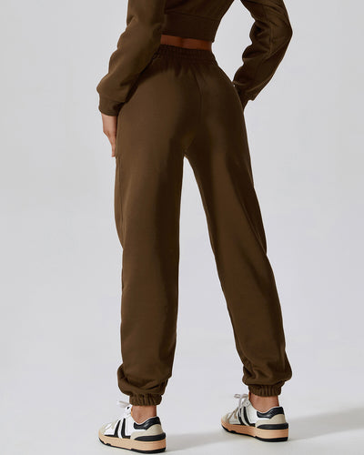 Henley Relaxed Fit Jogger - Brown