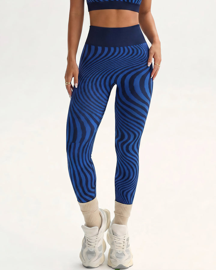 Hera Seamless Leggings - Blue
