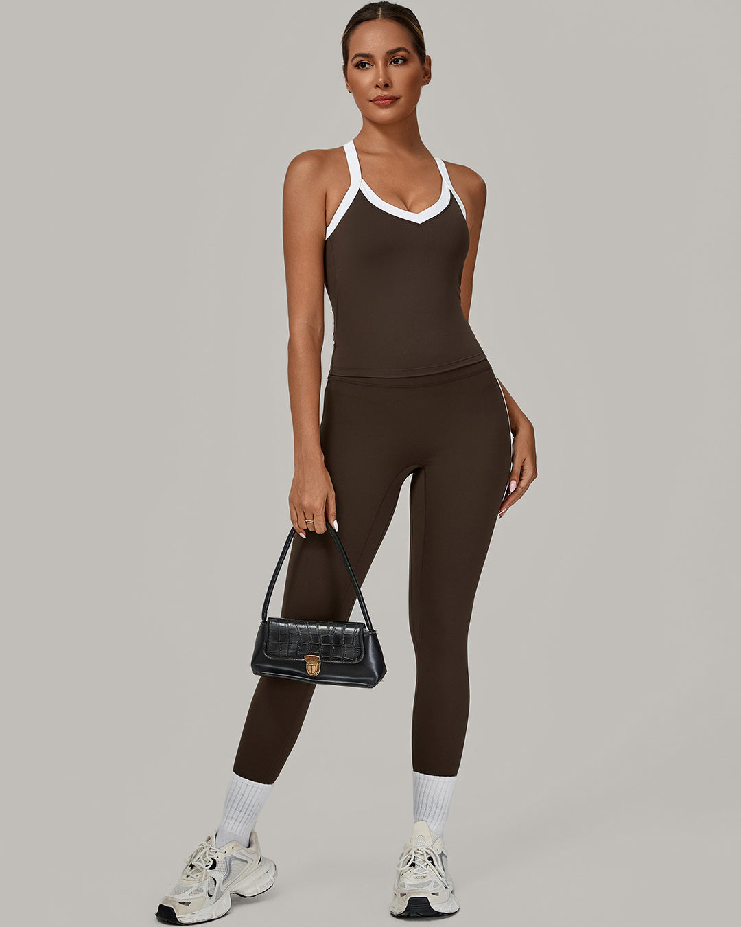 Hermione Seamless Leggings - Brown