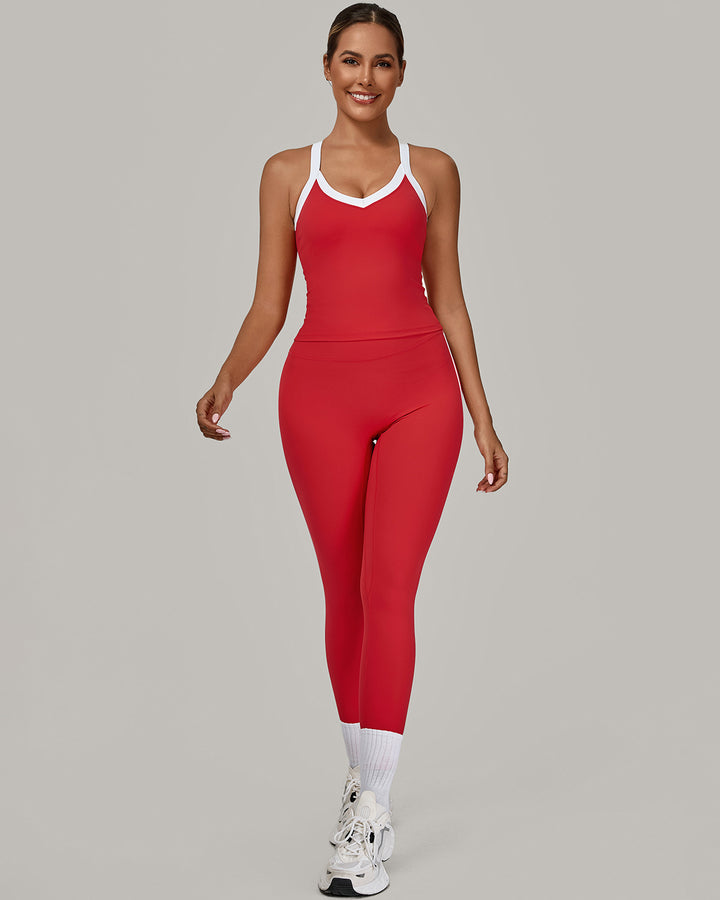 Hermione Seamless Leggings - Red