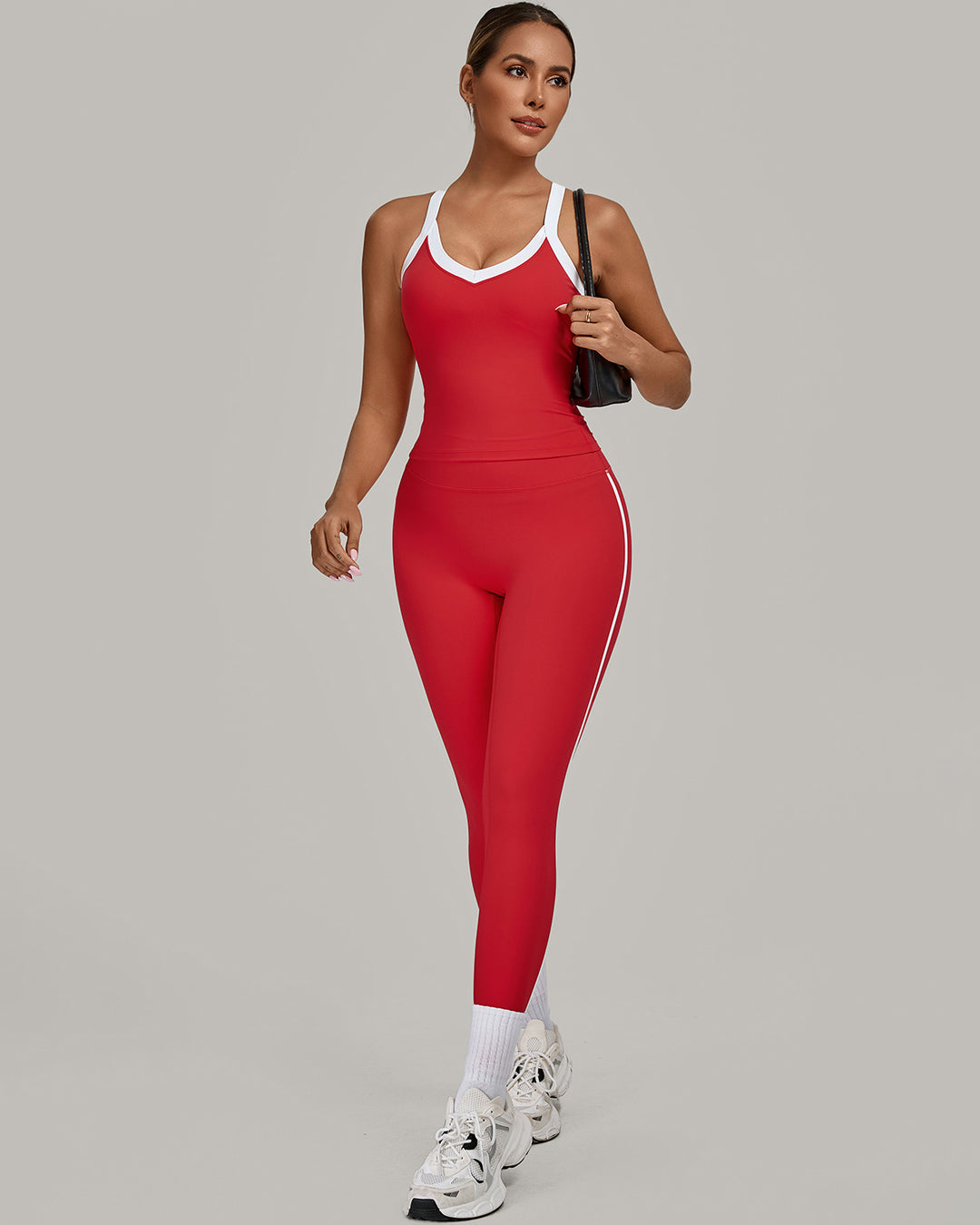 Hermione Seamless Leggings - Red