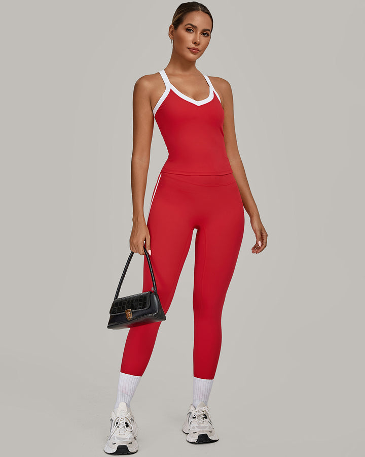 Hermione Seamless Leggings - Red