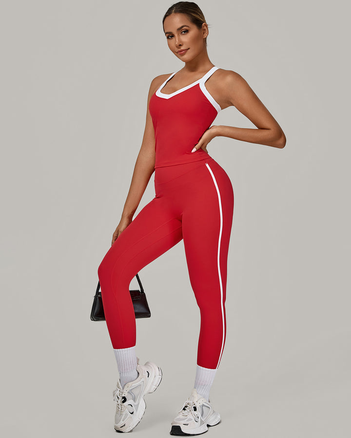 Hermione Seamless Leggings - Red